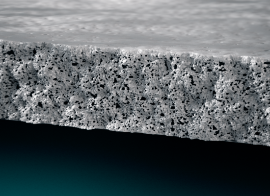 microscopic structure of a porous grey layer